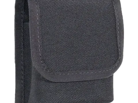 Black MOLLE pouch, close up